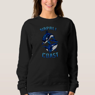 Sudadera Costa Napali Hawaii Vacaciones Tribal Ballena Orca