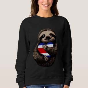 Sudadera Costa Rica: Corazón de bandera costarricense