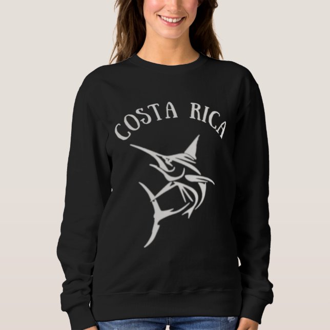 Sudadera Costa Rica Deep Sea Fishing Jumping Marlin (Anverso)