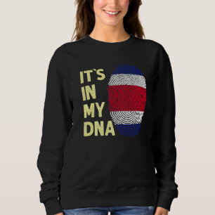 Sudadera Costa Rica En Mi Adn Equipo De Bandera Costa Rica