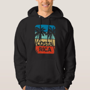 Sudadera Costa Rica Recorrido de vacaciones Retro Sun