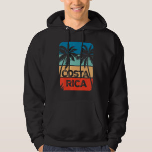 Sudadera Costa Rica Recorrido de vacaciones Retro Sun
