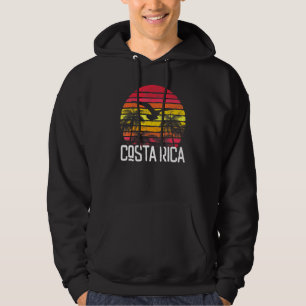 Sudadera Costa Rica Vintage Retro Beach Palm Tree Surf Swif