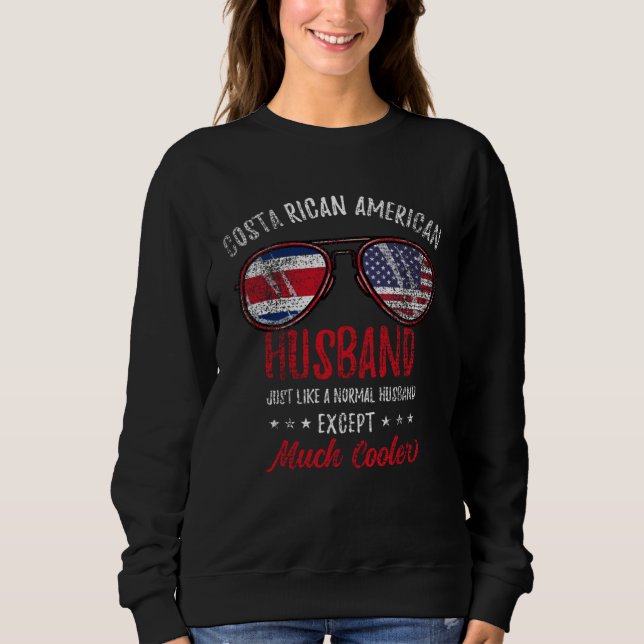 Sudadera Costa Rican American Husband Vintage (Anverso)