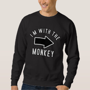 Sudadera Costuma de Halloween Parejas Estoy con el mono