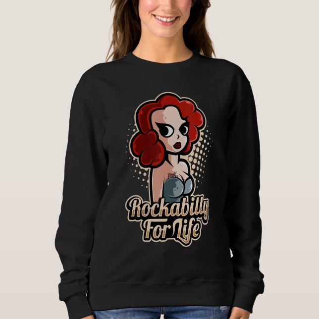 Sudadera Costuma De Hop De Calzado Rockabilly Para La Vida  (Anverso)