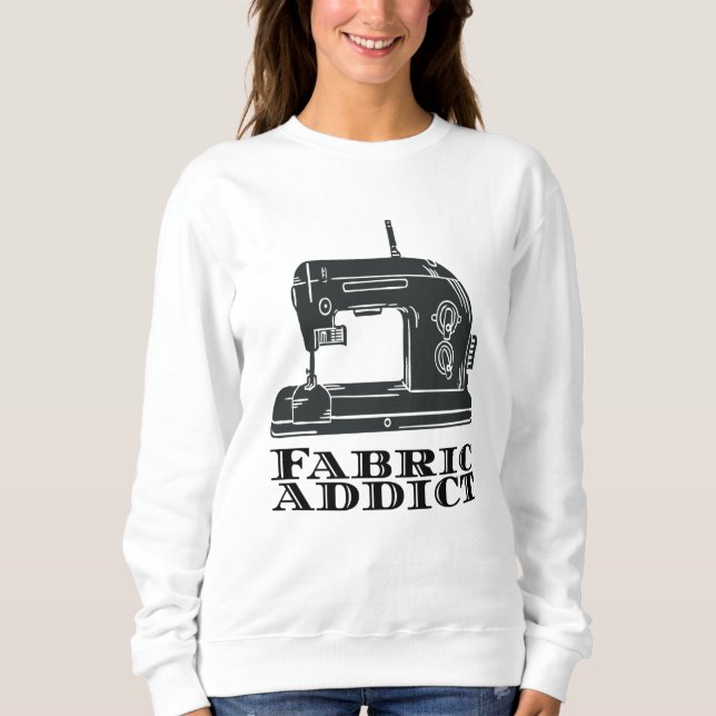 Sudadera Costura - Adicto al tejido (Anverso)
