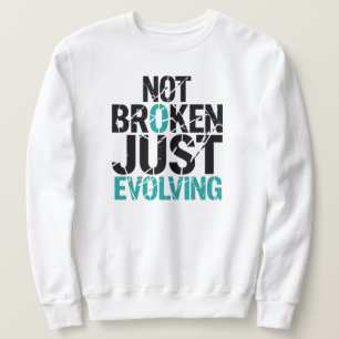 Sudadera Cota de Grunge No Estoy Roto Solo Estoy Evoluciona