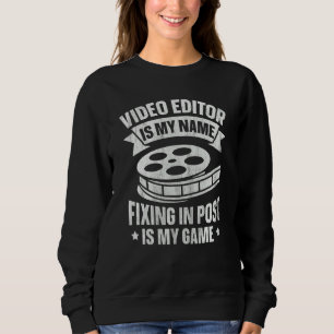 Sudadera Cotización de edición de video para un editor de v