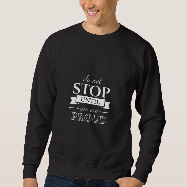 Sudadera Cotización de motivación Texto elegante y positivo (Anverso)