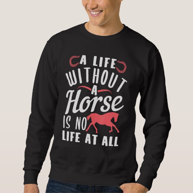 Sudadera Cotización De Vida Para Caballo (Anverso)
