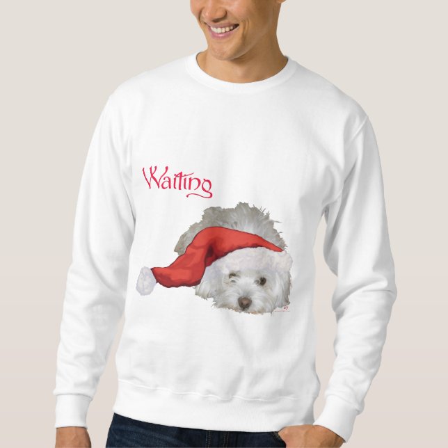 Sudadera Coton de Tulear - Esperando (Anverso)