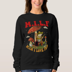Sudadera Cottagecore de MILF Sapo de Hongo Tocando Banjo