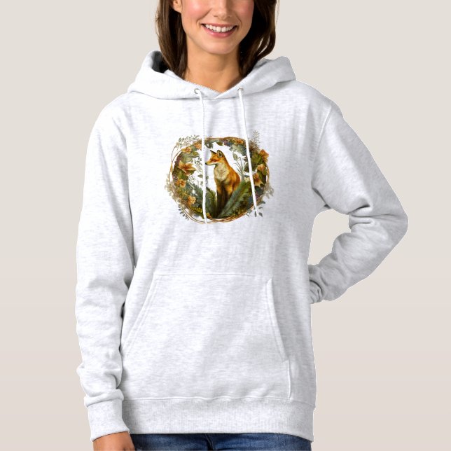Sudadera Cottagecore Fox Vintage (Anverso)