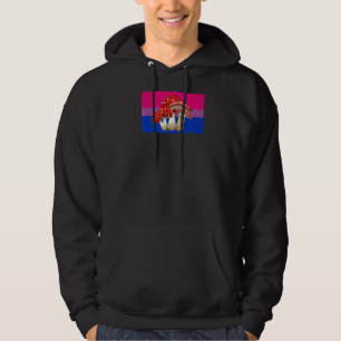 Sudadera Cottagecore Mushroom Love Bisexual Orgullo Bandera