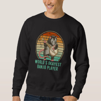 Sudadera Cottagecore Opossum World's Okayest Banjo Player