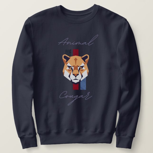 Sudadera cougar head (Anverso del diseño)