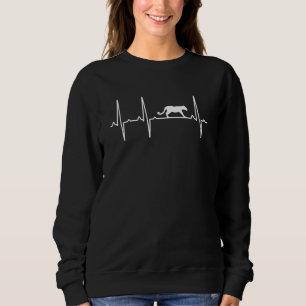 Sudadera Cougar Heartbeat Para Hombres Mujeres Puma Animal