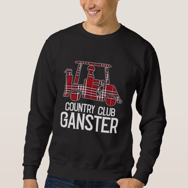 Sudadera Country Club Gangster Golf Carro Plaid Golfing Spo (Anverso)