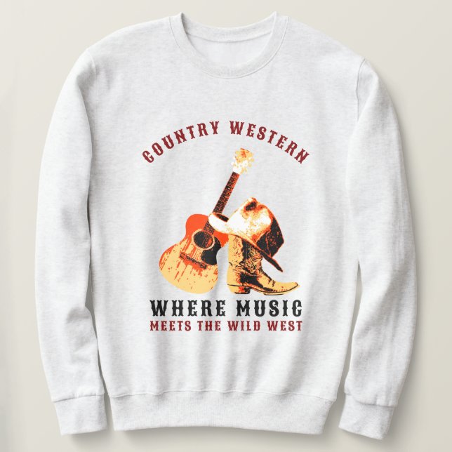 Sudadera Country Western (Anverso del diseño)