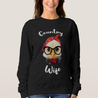 Sudadera Country Wife for Farm Wife or Cow Wife from a Coun