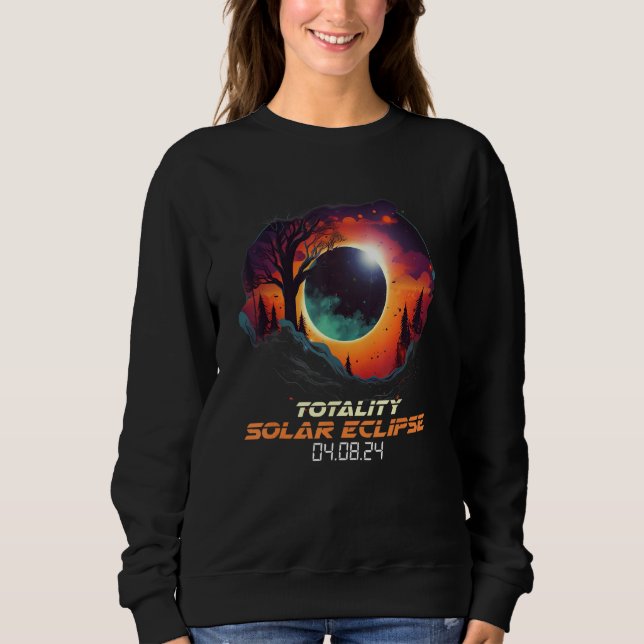 Sudadera Countryside Total Solar Eclipse 2024 Totality (Anverso)
