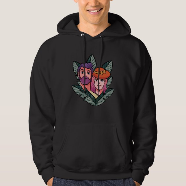 Sudadera Couple Beach Couple And Beach (Anverso)