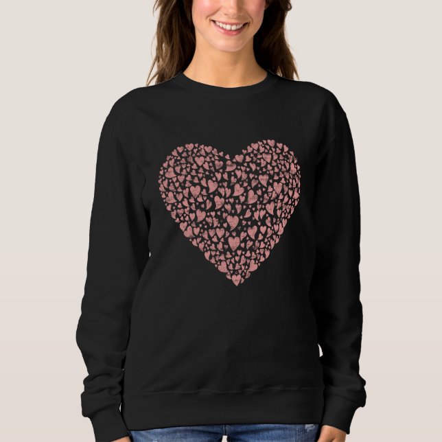 Sudadera Couple Hearts Love Valentines Day  2 (Anverso)