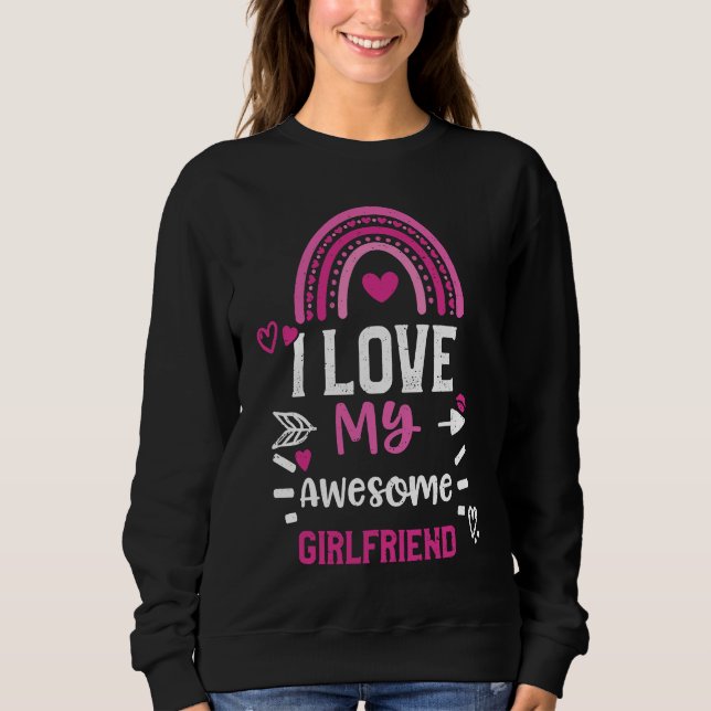Sudadera Couple I Love My Awesome Girlfriend  Valentine's D (Anverso)