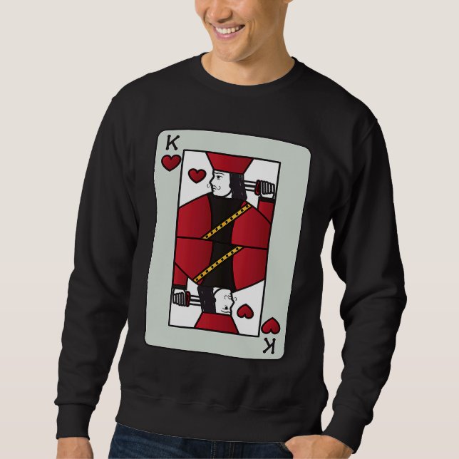 Sudadera Couple King of Heart Card Valentines  Pair (Anverso)