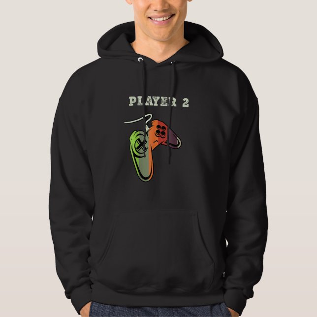 Sudadera Couple Matching Gamer Gaming Player 1 Player 2 (Anverso)
