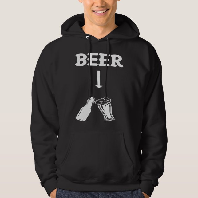 Sudadera Couple Matching Pregnancy Announcement Beer New Da (Anverso)