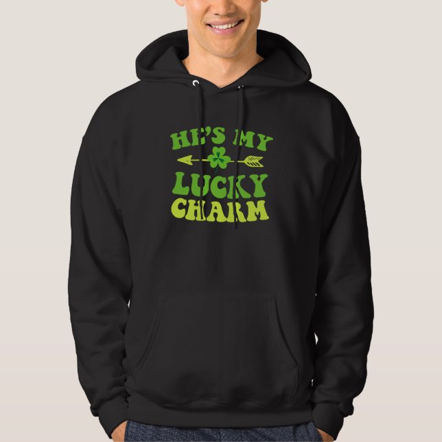 Sudadera Couples St Patricks Day Hes My Lucky Charm (Anverso)