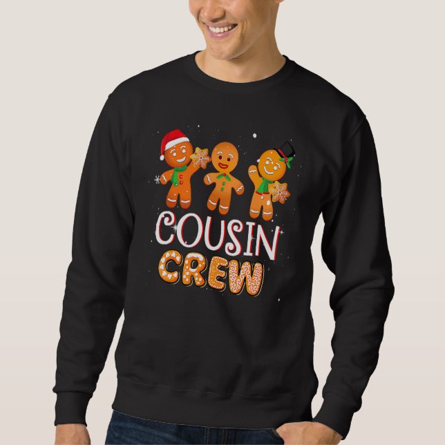 Sudadera Cousin Crew Christmas PJs  Gingerbread Man 1 (Anverso)