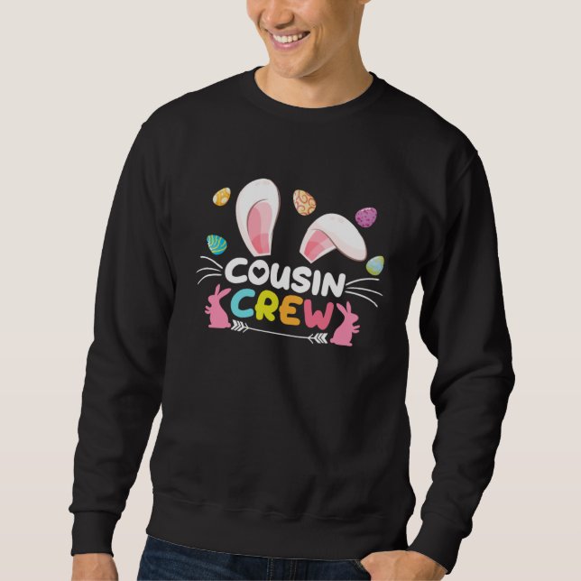 Sudadera Cousin Crew Easter Bunny Family Matching Toddler B (Anverso)