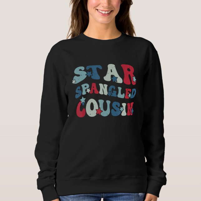 Sudadera Cousin Patriotic American Family Matching (Anverso)