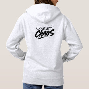 Sudadera Couture Chaos Hoodie -High-Fashion Messy Aesthetic