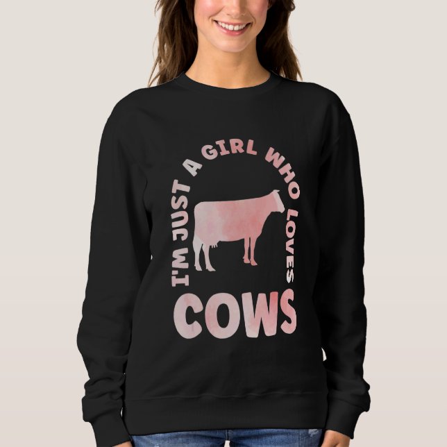 Sudadera Cow Apparel Farmer Cows Lover for Women & Kids_3 (Anverso)
