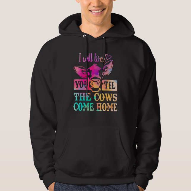 Sudadera Cow  Moo Heifer Mom Mothers Day Father Dad Cows Ho (Anverso)