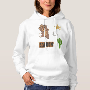 Sudadera Cowboy Bear Saloon Western Stickerset