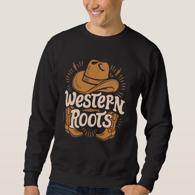 Sudadera Cowboy Boots Ranch Cowboy Estilo de vida Tema occi (Anverso)