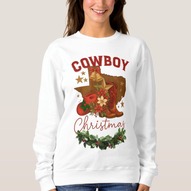 Sudadera Cowboy Christmas (Anverso)