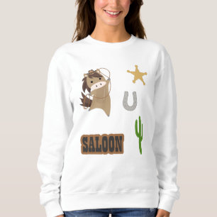 Sudadera Cowboy Horse Pony Saloon Wester Pegatina Set