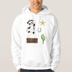 Sudadera Cowboy Panda Bear Saloon Western Country