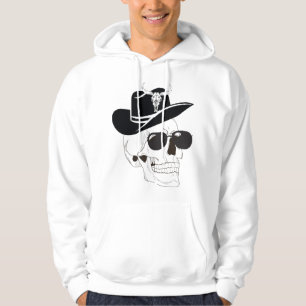 Sudadera Cowboy Skull con gafas de sol y Gorra - Gothi occi