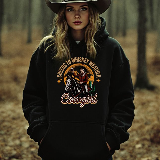 Sudadera Cowgirl (Send a little western charm this holiday season with our Cowgirl Merry Christmas Hoodie!)