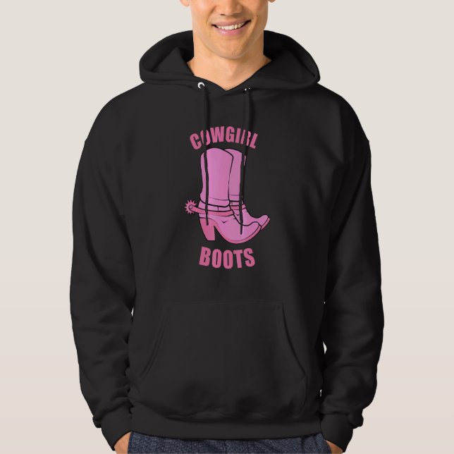 Sudadera Cowgirl Boots Country Horse Rodeo Princesa Occiden (Anverso)