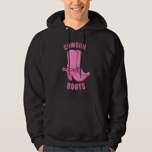 Sudadera Cowgirl Boots Country Horse Rodeo Princesa Occiden (Anverso)