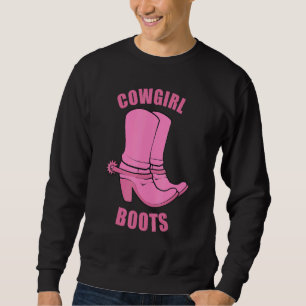 Sudadera Cowgirl Boots Country Horse Rodeo Princesa Occiden