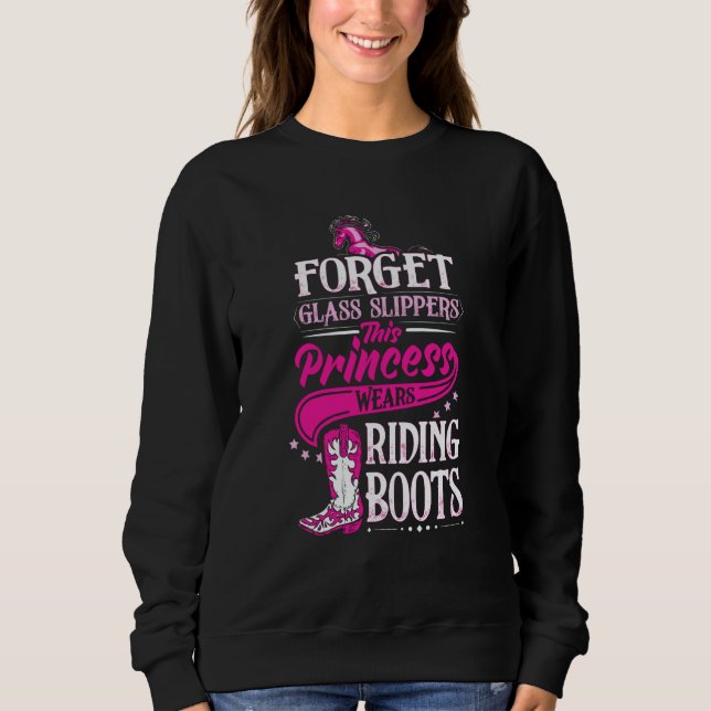 Sudadera Cowgirl   Cowgirl  Riding Boots Cowgirls (Anverso)